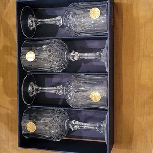 NIB crystal stem glasses
